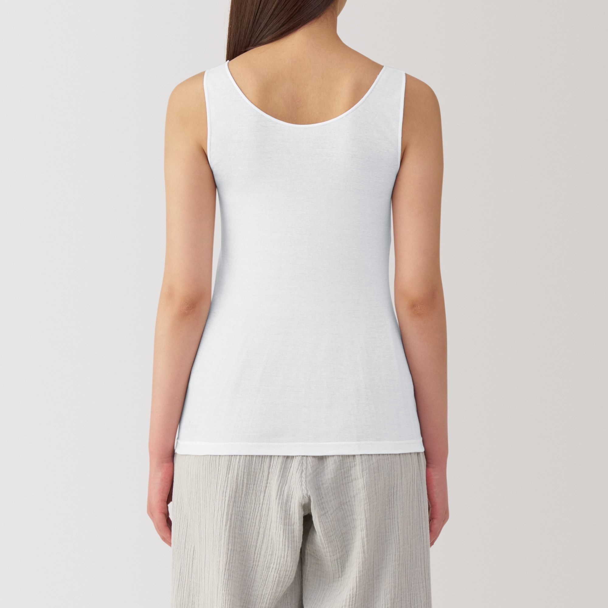 婦人　さらっと綿　薄手　タンクトップ