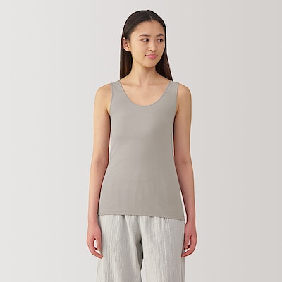 婦人　さらっと綿　薄手　タンクトップ（2025年仕様）