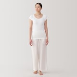 婦人　さらっと綿汗取りパッド付きフレンチスリーブ