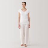 婦人　さらっと綿汗取りパッド付きフレンチスリーブ