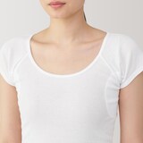 婦人　さらっと綿汗取りパッド付きフレンチスリーブ