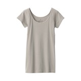 婦人　さらっと綿汗取りパッド付きフレンチスリーブ