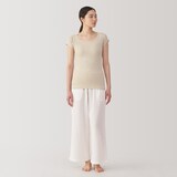 婦人　さらっと綿汗取りパッド付きフレンチスリーブ