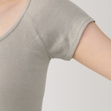 婦人　さらっと綿汗取りパッド付きフレンチスリーブ