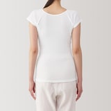 婦人　さらっと綿汗取りパッド付きフレンチスリーブ