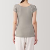 婦人　さらっと綿汗取りパッド付きフレンチスリーブ