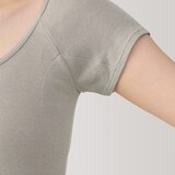 婦人　さらっと綿汗取りパッド付きフレンチスリーブ