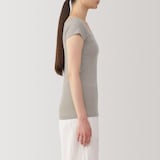 婦人　さらっと綿汗取りパッド付きフレンチスリーブ