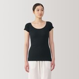 婦人　さらっと綿汗取りパッド付きフレンチスリーブ