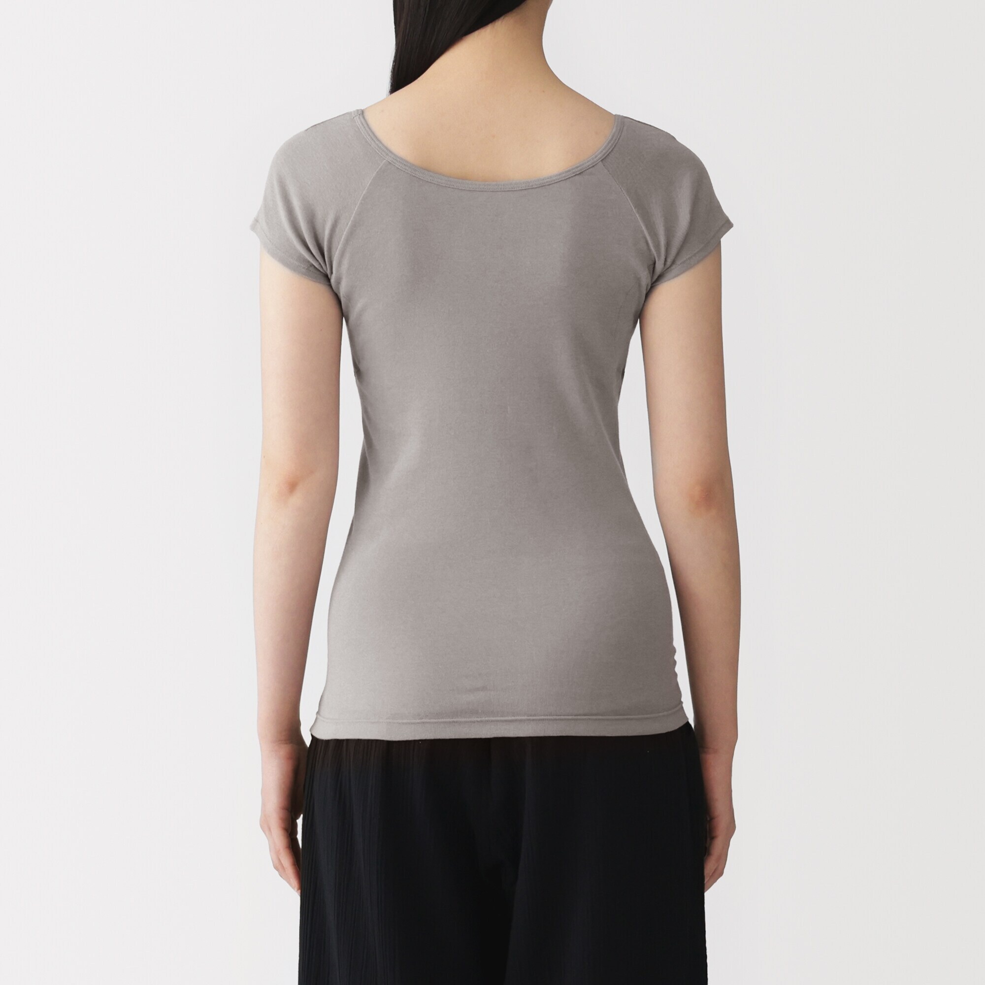 婦人　さらっと綿汗取りパッド付きフレンチスリーブ