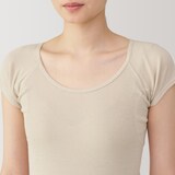 婦人　さらっと綿汗取りパッド付きフレンチスリーブ