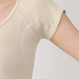 婦人　さらっと綿汗取りパッド付きフレンチスリーブ