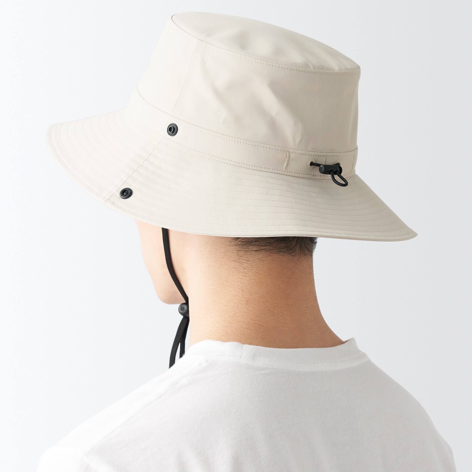 ＵＶカット　透湿撥水　防水テープ使い　サファリハット