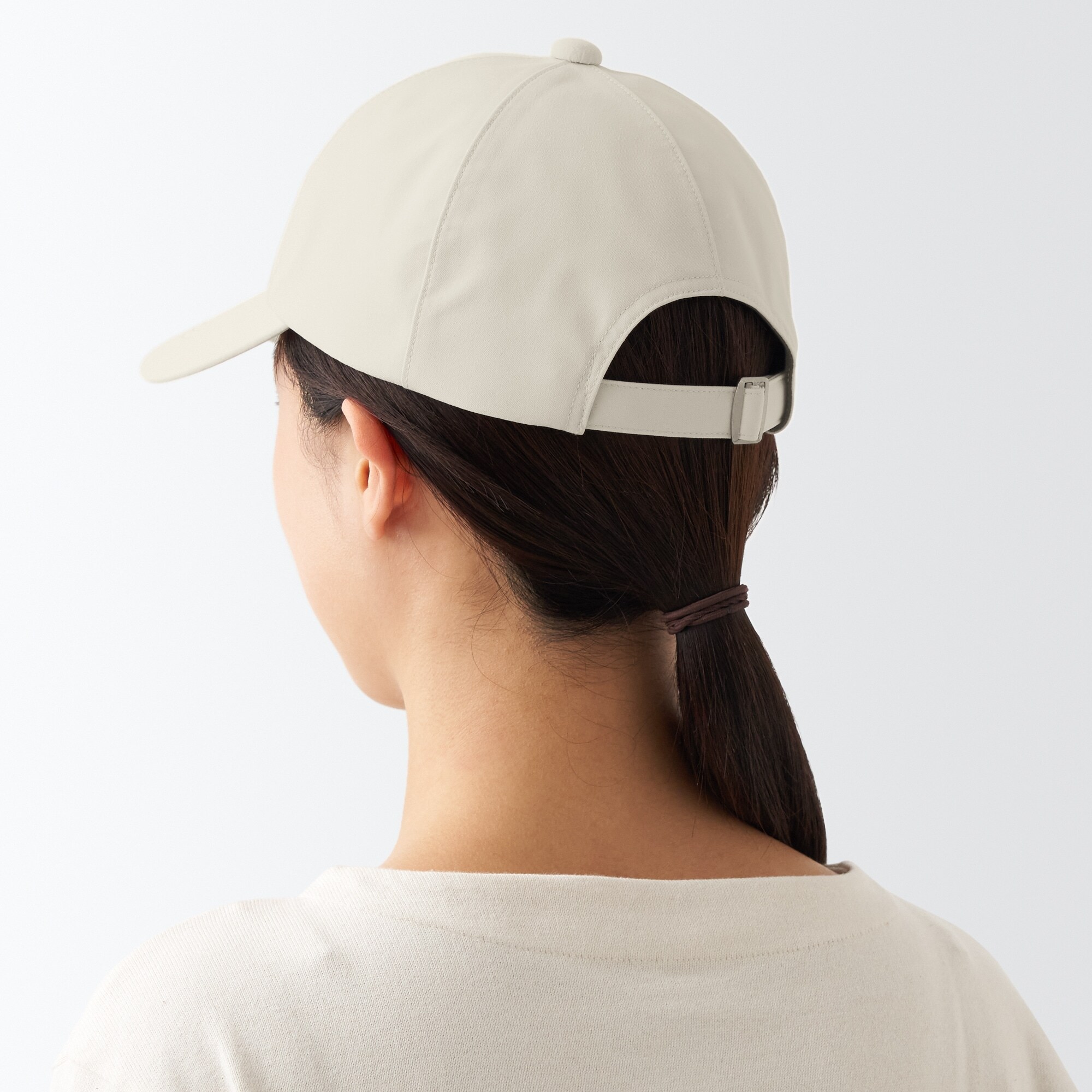 帽子　キャップ　完全遮光　撥水　アイボリー plus smile キャップ 帽子 レディース 深め おしゃれ 洗える ママ