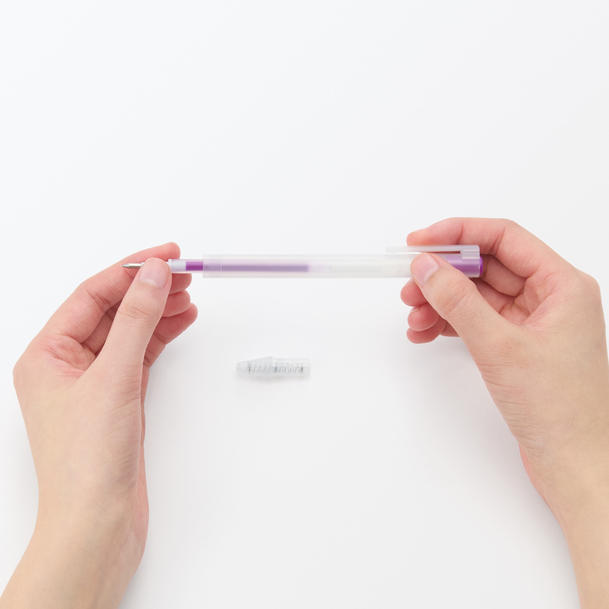 さらさら描けるゲルインキボールペン　ノック式