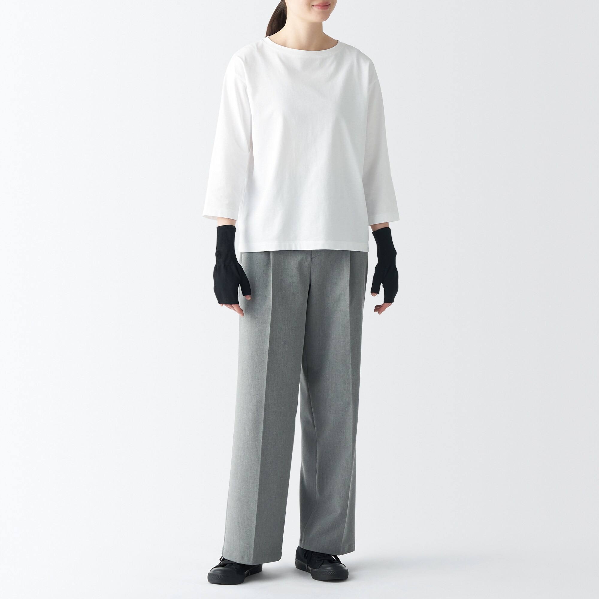 ＵＶカット　強撚コットン　アームカバー（ショート）