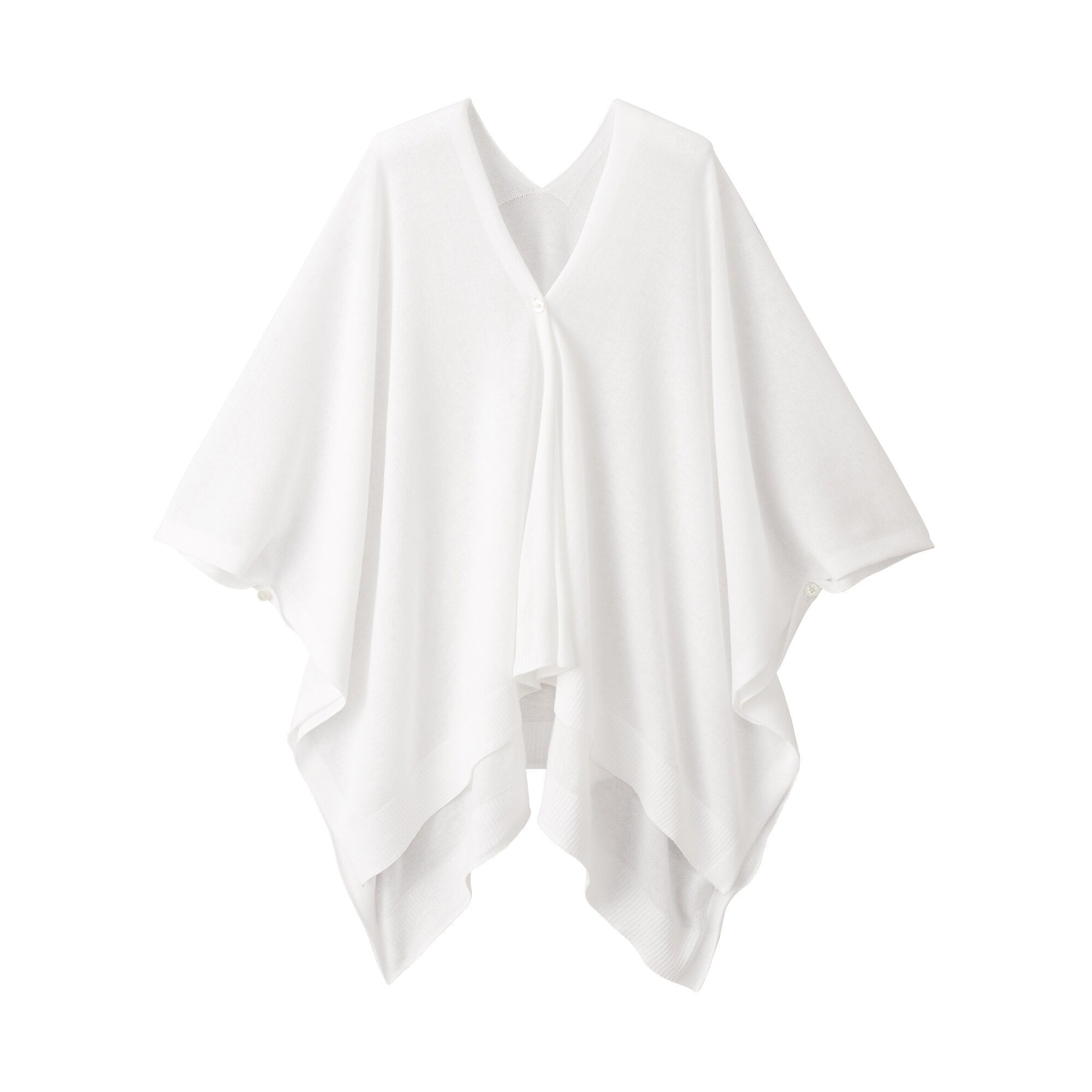 ＵＶカット　強撚コットン　ボレロ　ボタン付き