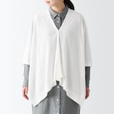 ＵＶカット　強撚コットン　ボレロ　ボタン付き