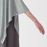 ＵＶカット　強撚コットン　ボレロ　ボタン付き