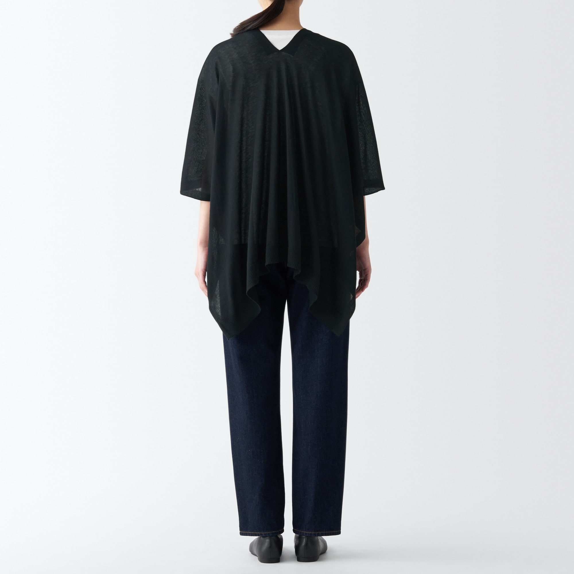 ＵＶカット　強撚コットン　ボレロ　ボタン付き