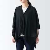 ＵＶカット　強撚コットン　ボレロ　ボタン付き