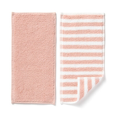 綿　タオル　ハーフハンカチ　２枚組