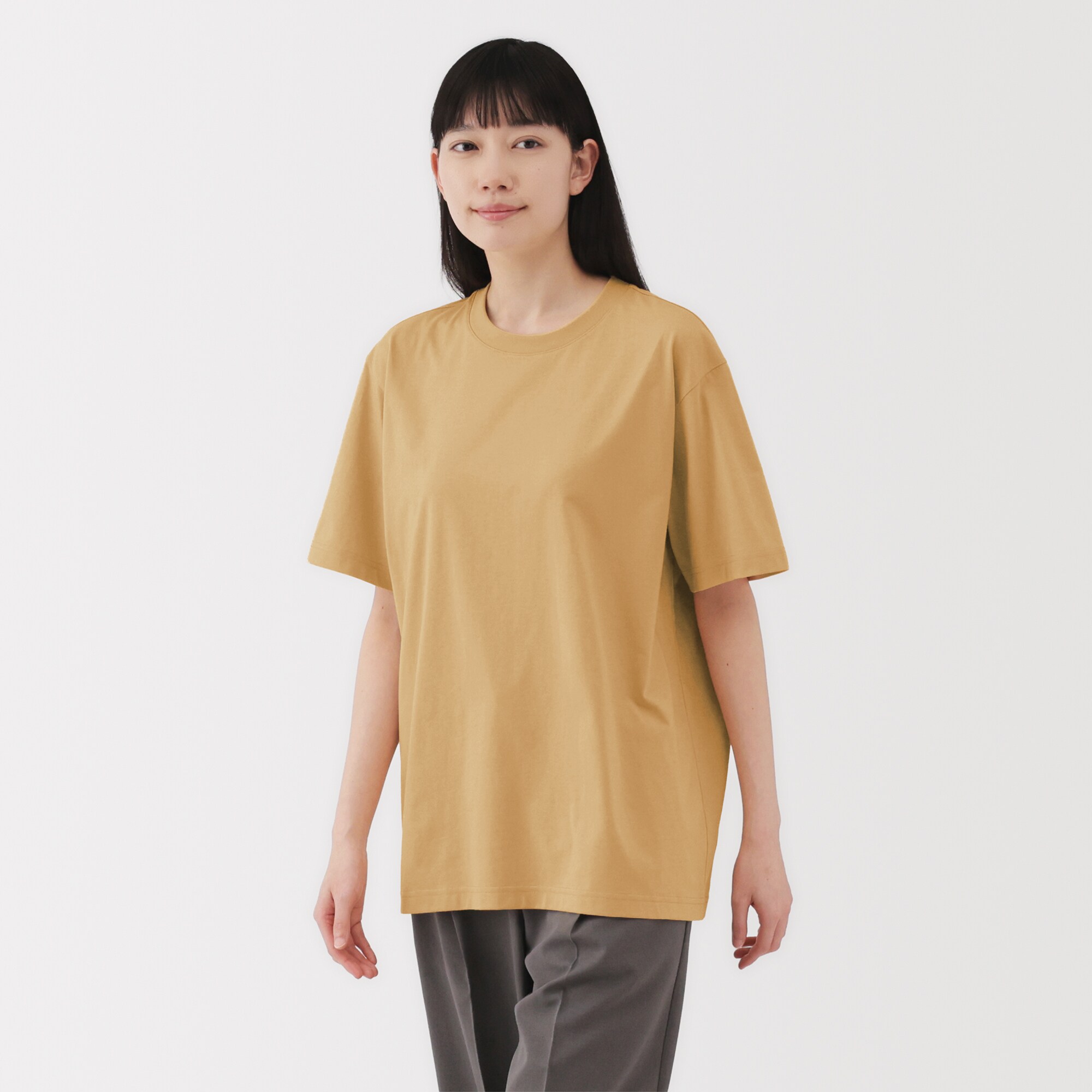 紳士　天竺編みクルーネック半袖Ｔシャツ