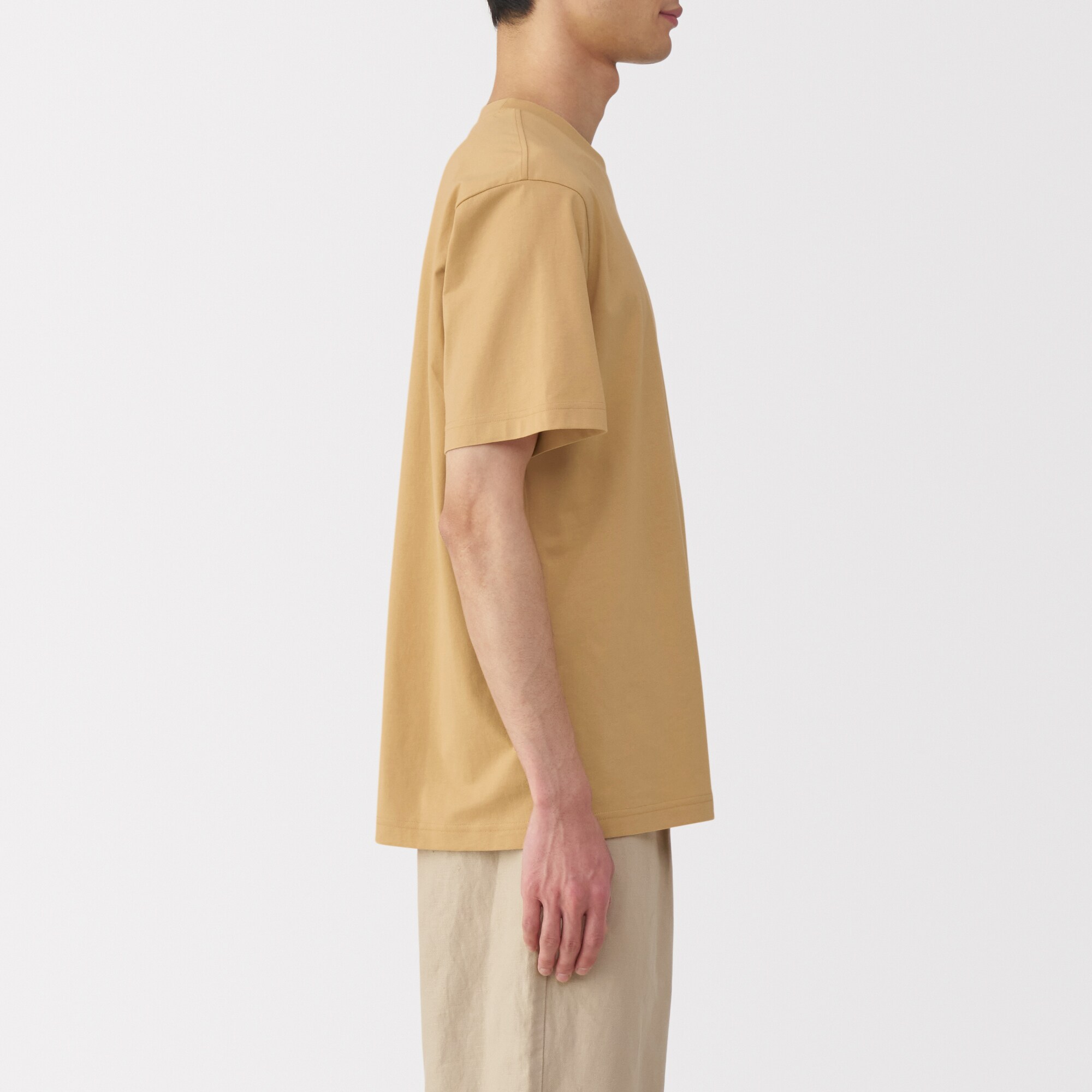 紳士　天竺編みクルーネック半袖Ｔシャツ