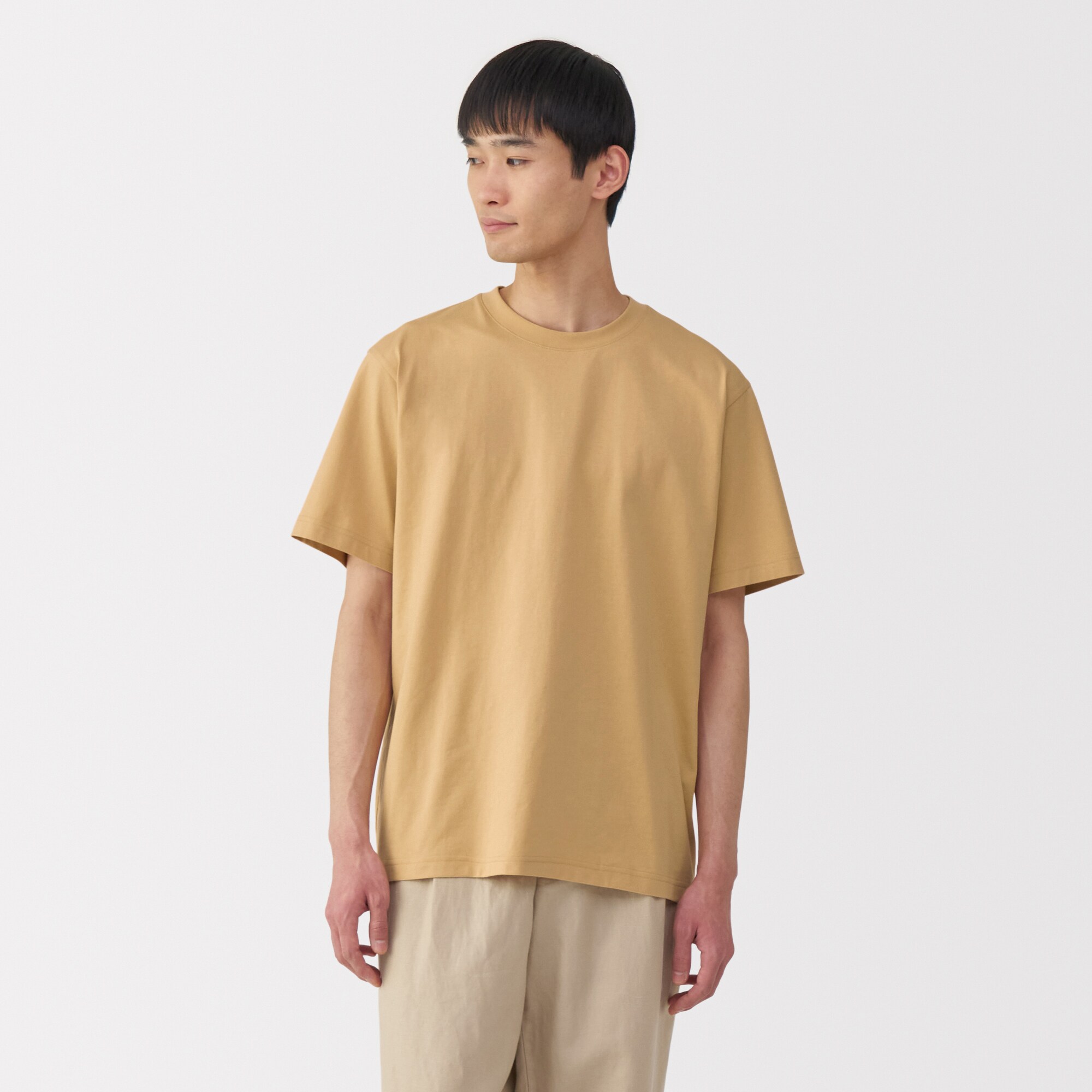 紳士　天竺編みクルーネック半袖Ｔシャツ