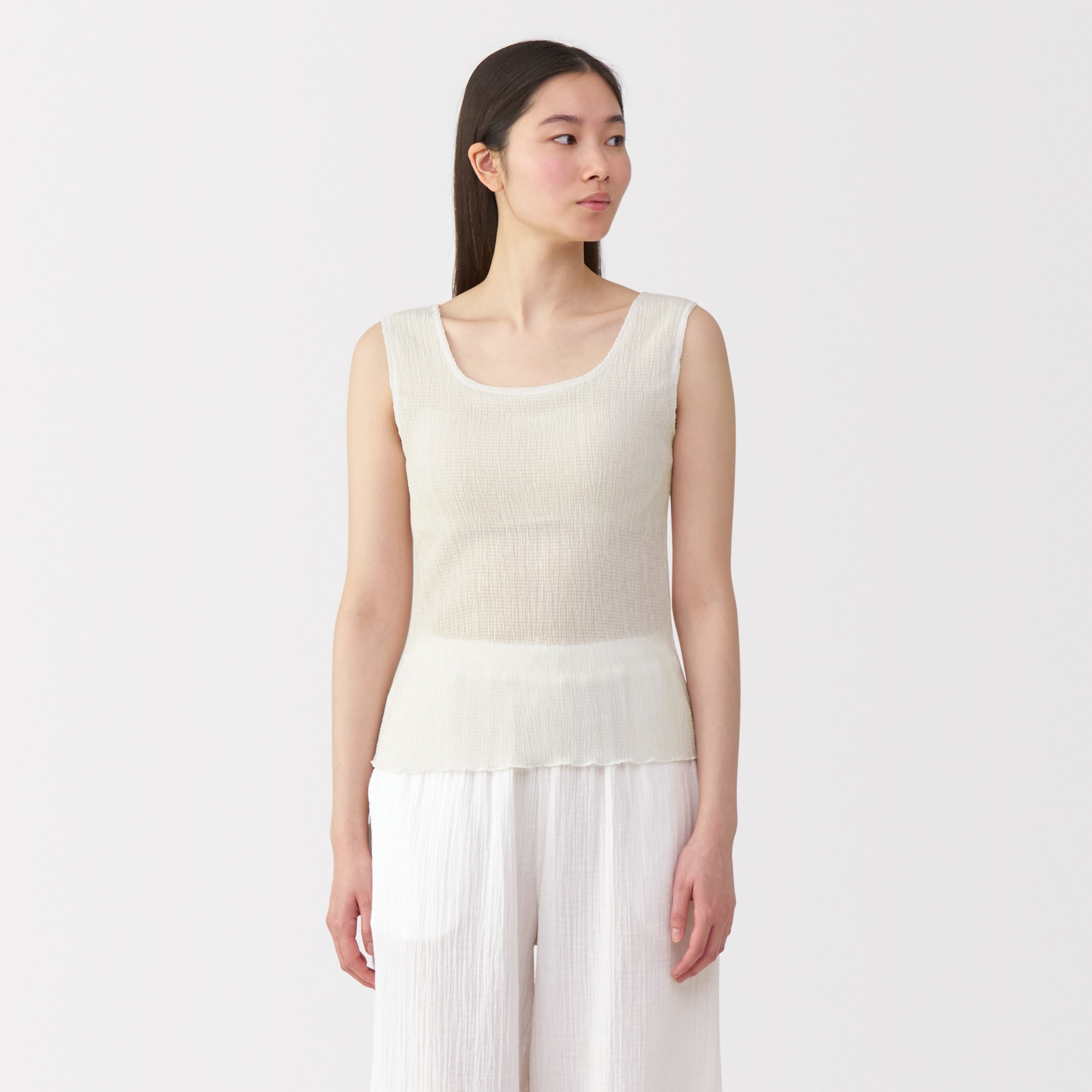 婦人 なめらかリブブラタンクトップ | 無印良品