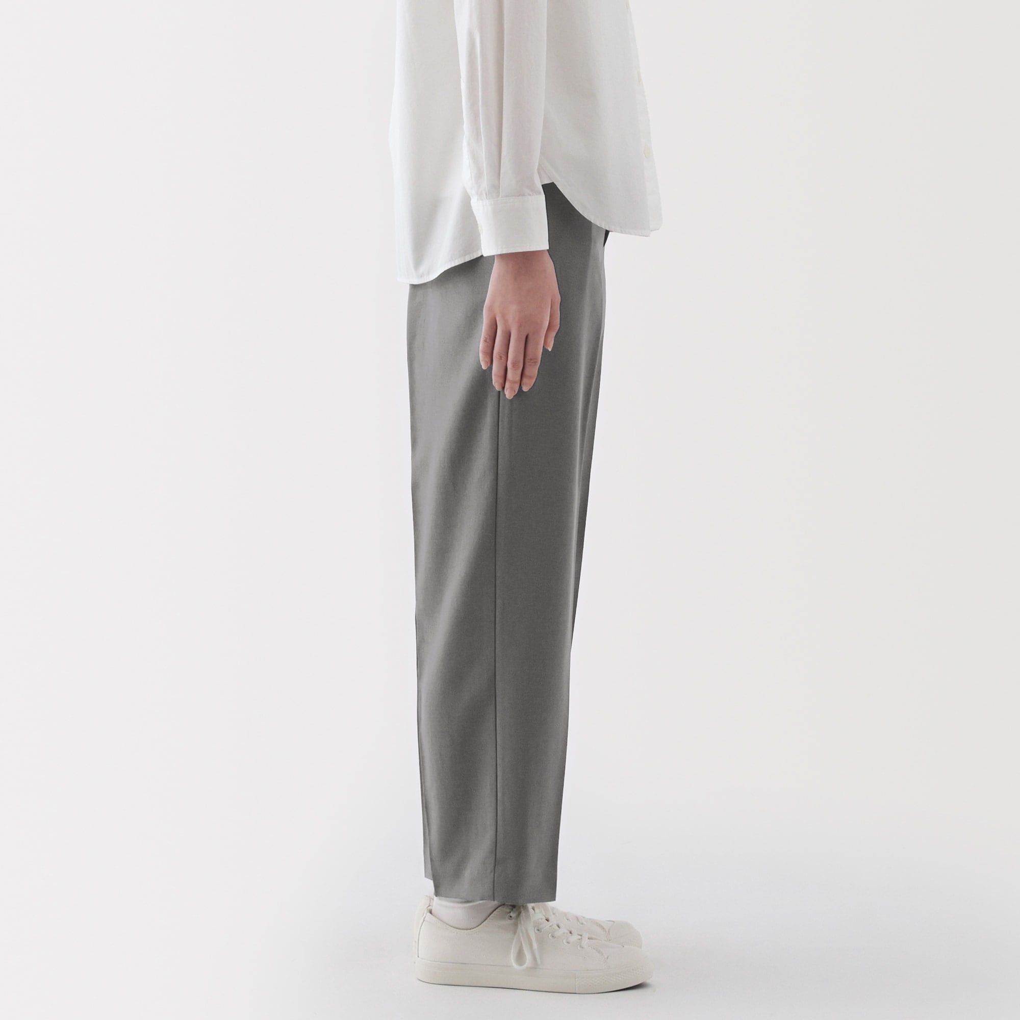 無印良品 リネン ジャケット テーパードパンツ Lサイズ セール】紳士 リネン洗いざらしテーパードパンツ（その他パンツ