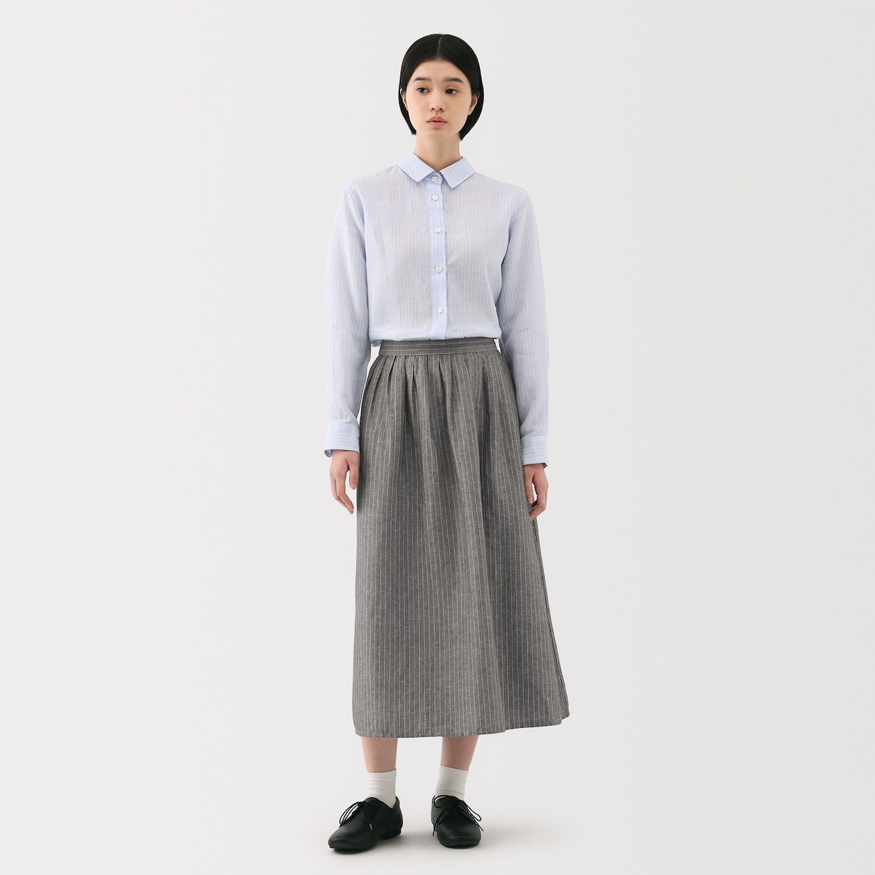 婦人　ヘンプ　コットンイージーロングスカート
