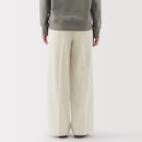 婦人　撥水　タックストレートパンツ