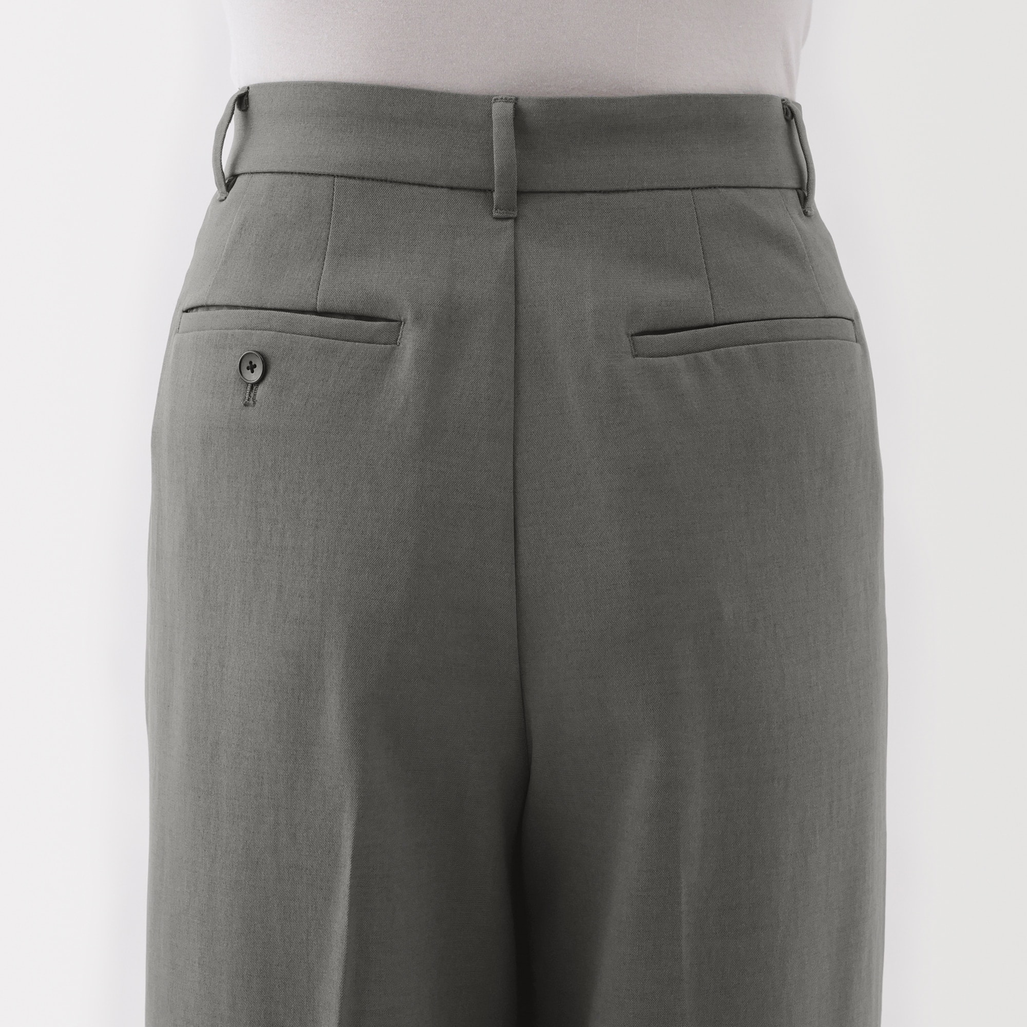 婦人 撥水 タックストレートパンツ | 無印良品