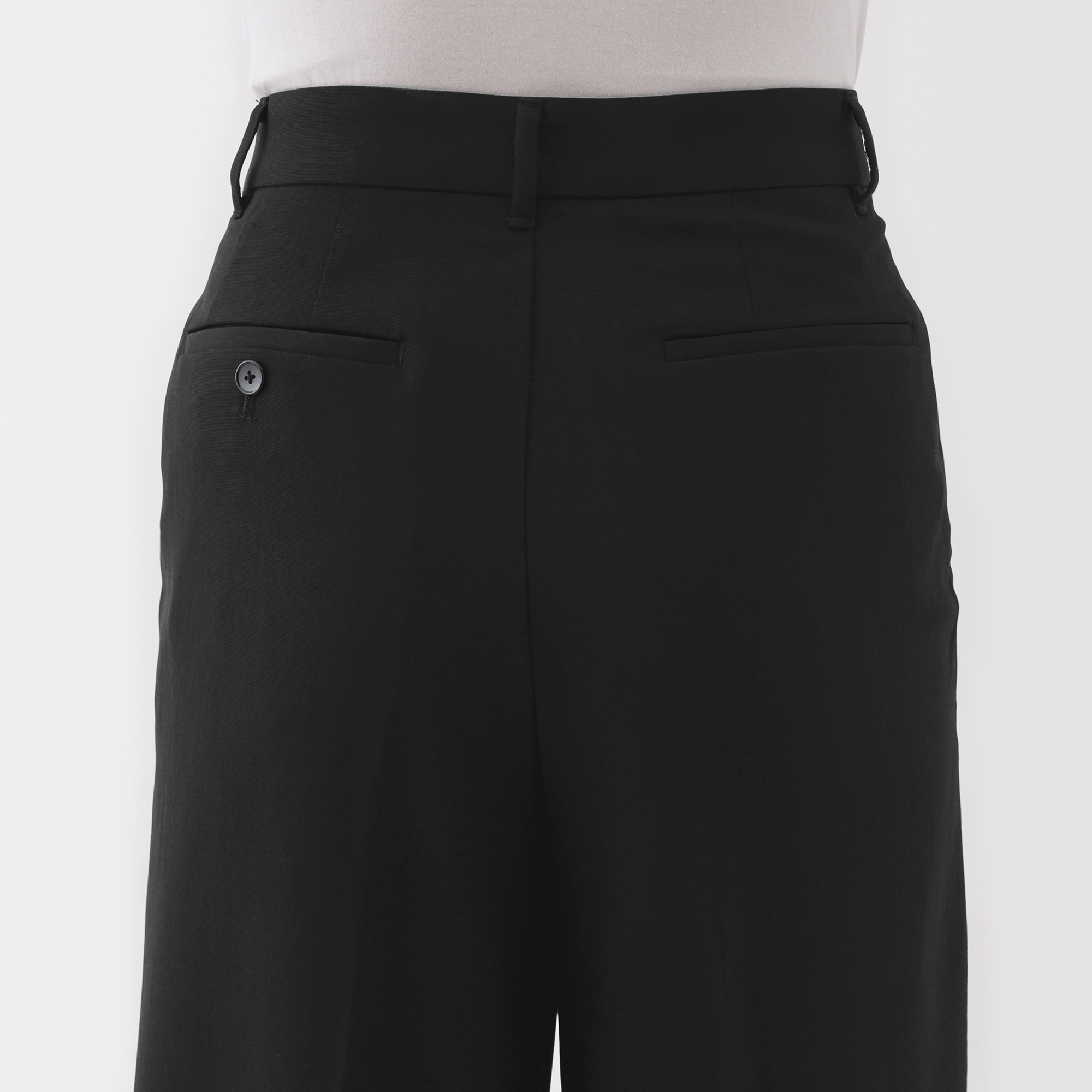 婦人 撥水 タックストレートパンツ | 無印良品