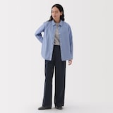 婦人　撥水　タックストレートパンツ