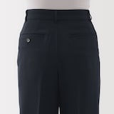 婦人　撥水　タックストレートパンツ