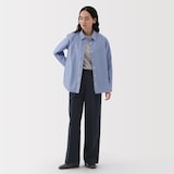 婦人　撥水　タックストレートパンツ