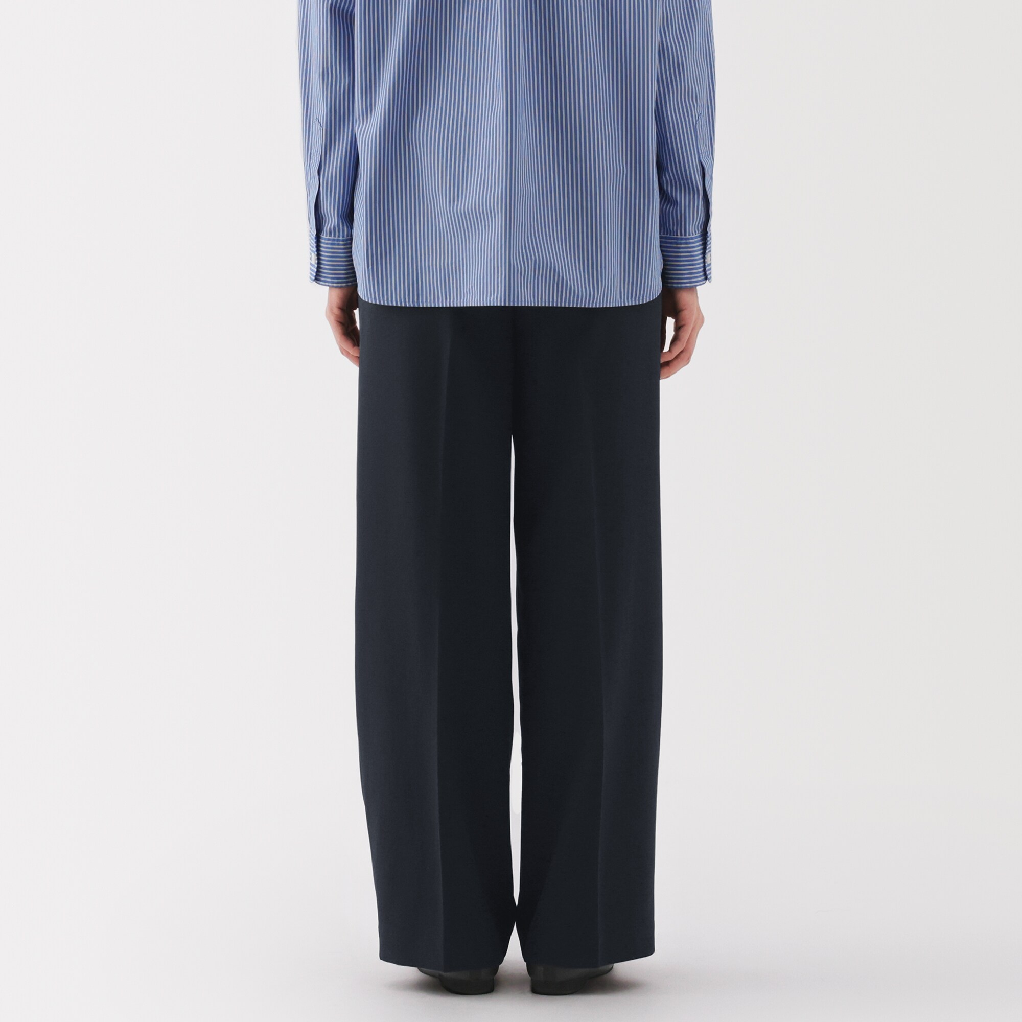 婦人 撥水 タックストレートパンツ | 無印良品