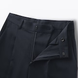 婦人　撥水　タックストレートパンツ