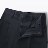 婦人　撥水　タックストレートパンツ