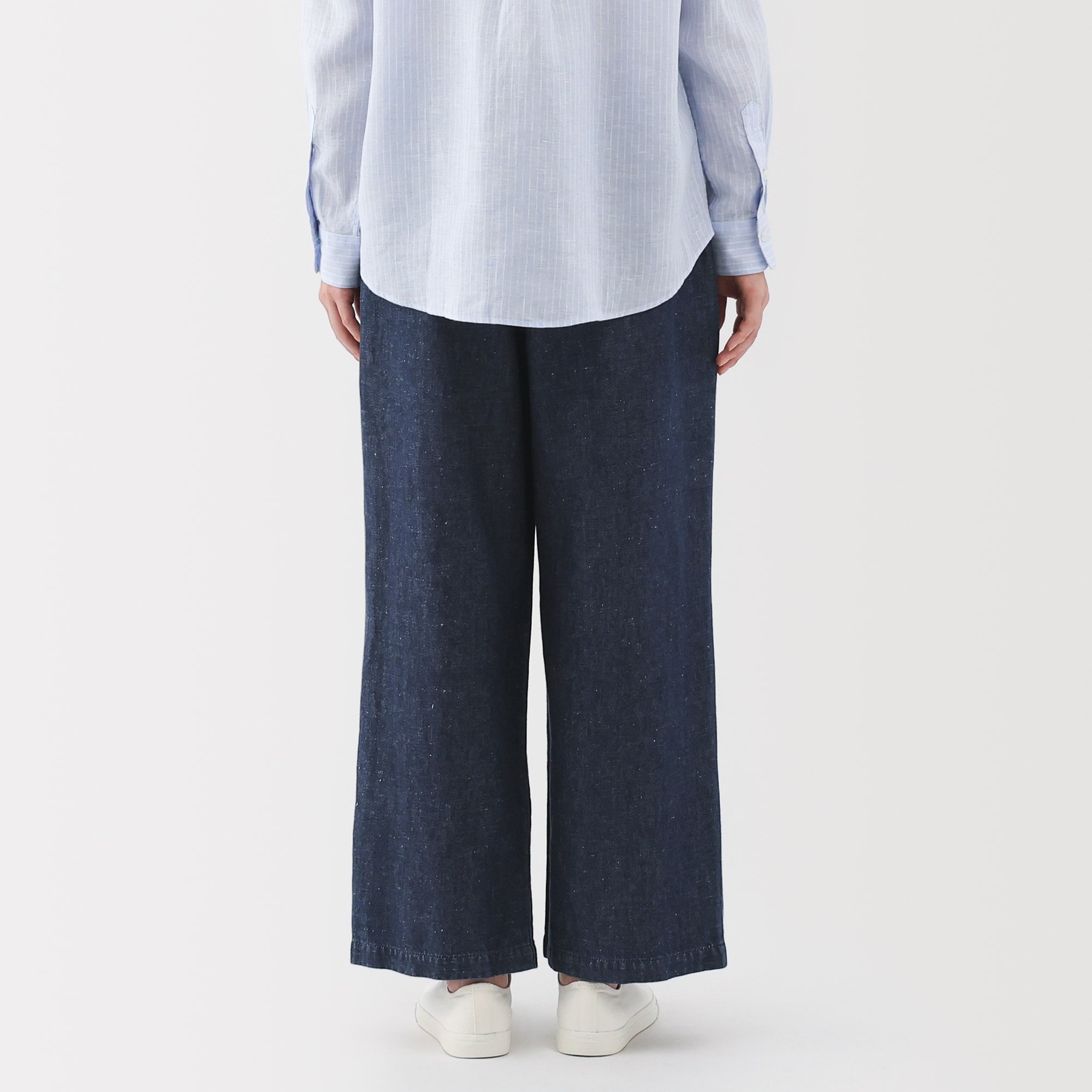 婦人 コットン リネン デニムイージーワイドパンツ | 無印良品