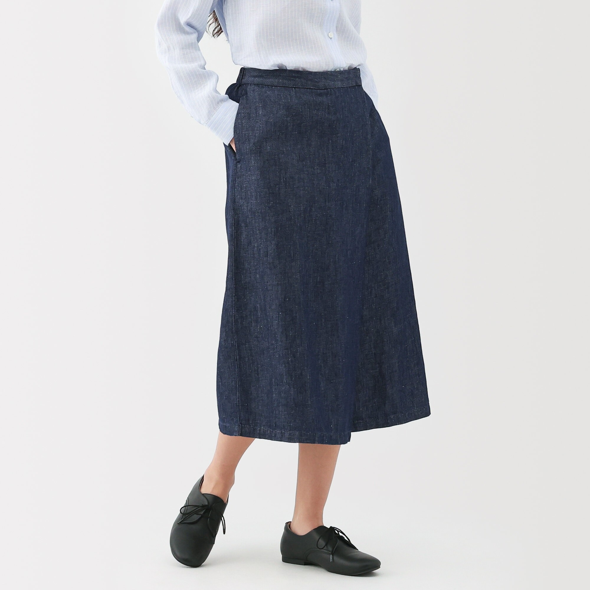 婦人 ヘンプ混 デニム ロングジレ | 無印良品
