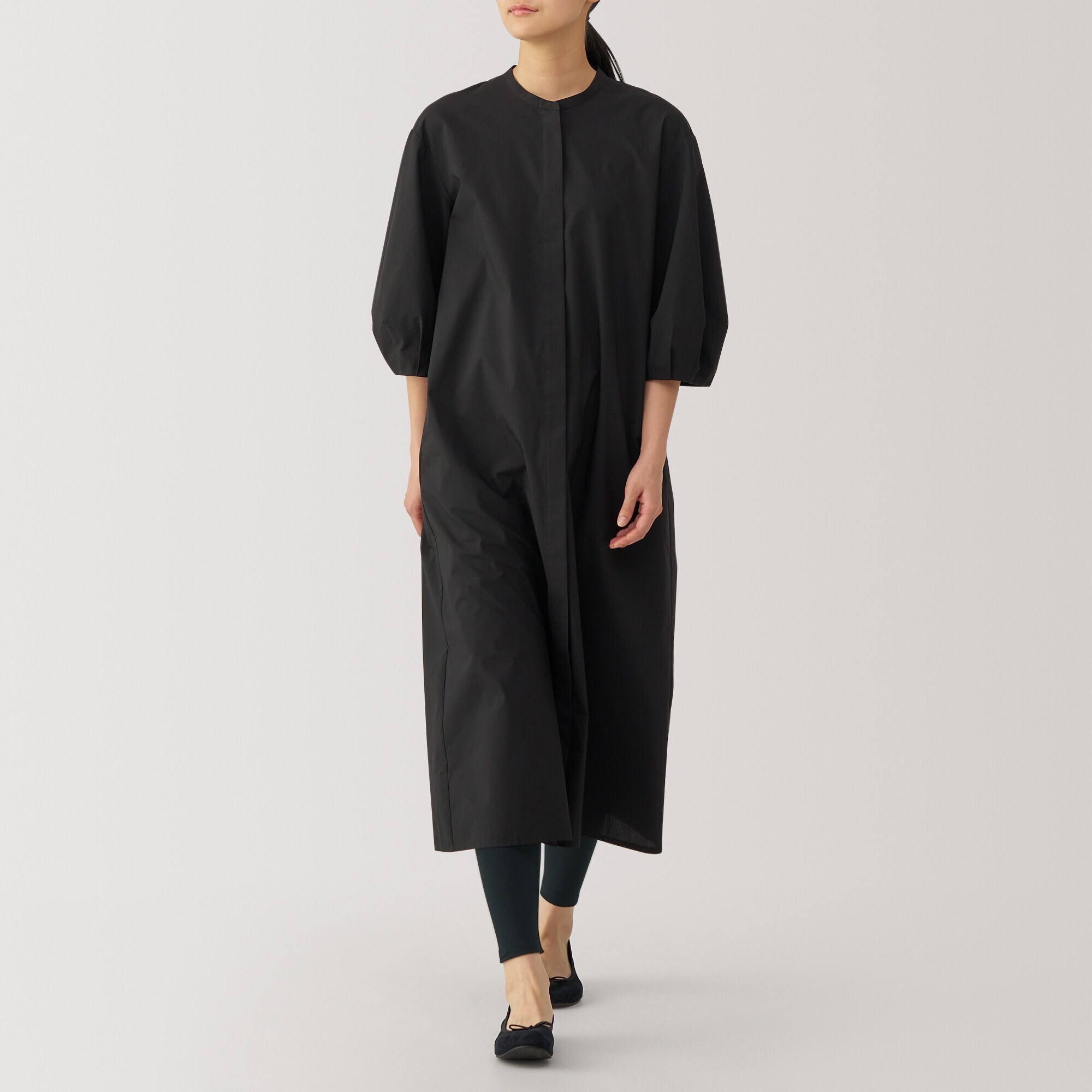 婦人　ストレッチ天竺編み　レギンス（十分丈）