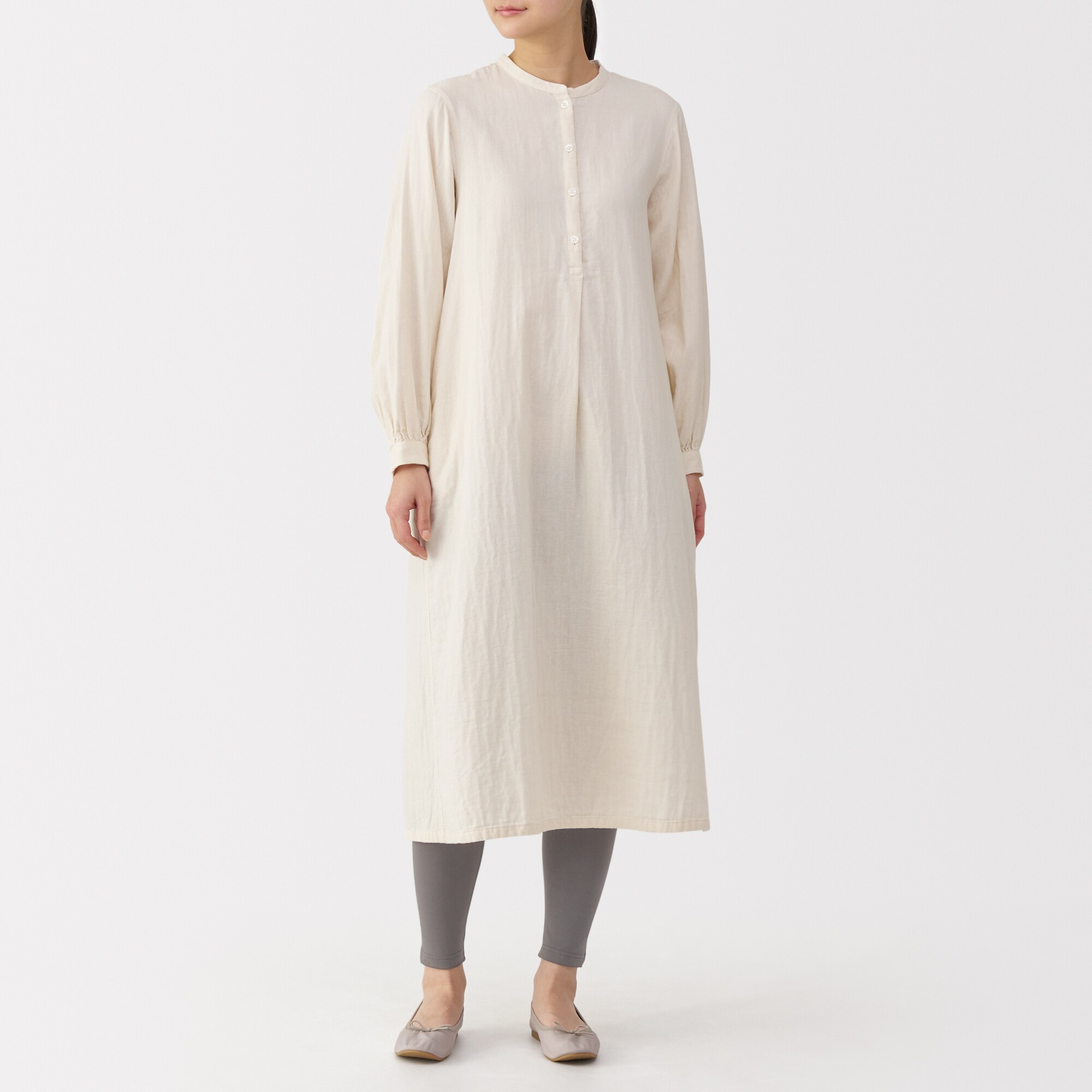 婦人　ストレッチ天竺編み　レギンス（十分丈）