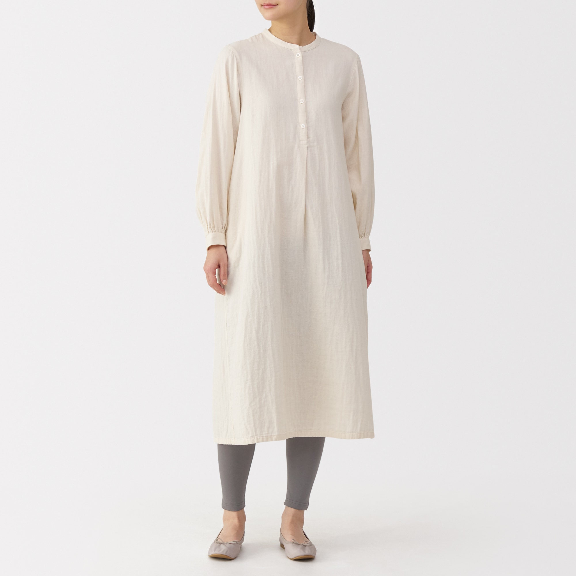 婦人　ストレッチ天竺編み　レギンス（十分丈）