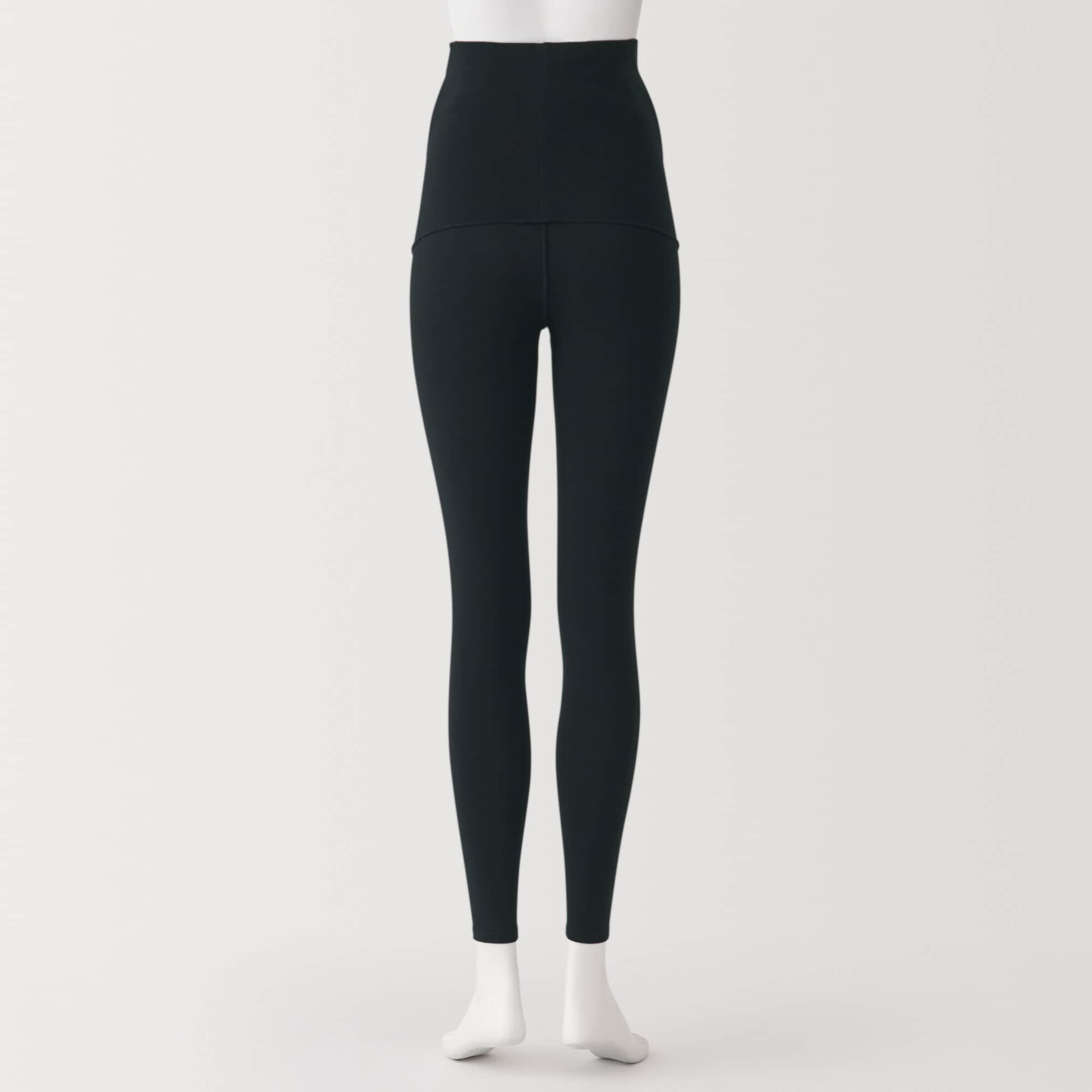 婦人　ストレッチ天竺編み　腹巻つきレギンス（十分丈／マタニティ）