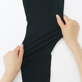 婦人　ストレッチ天竺編み　腹巻つきレギンス（十分丈／マタニティ）