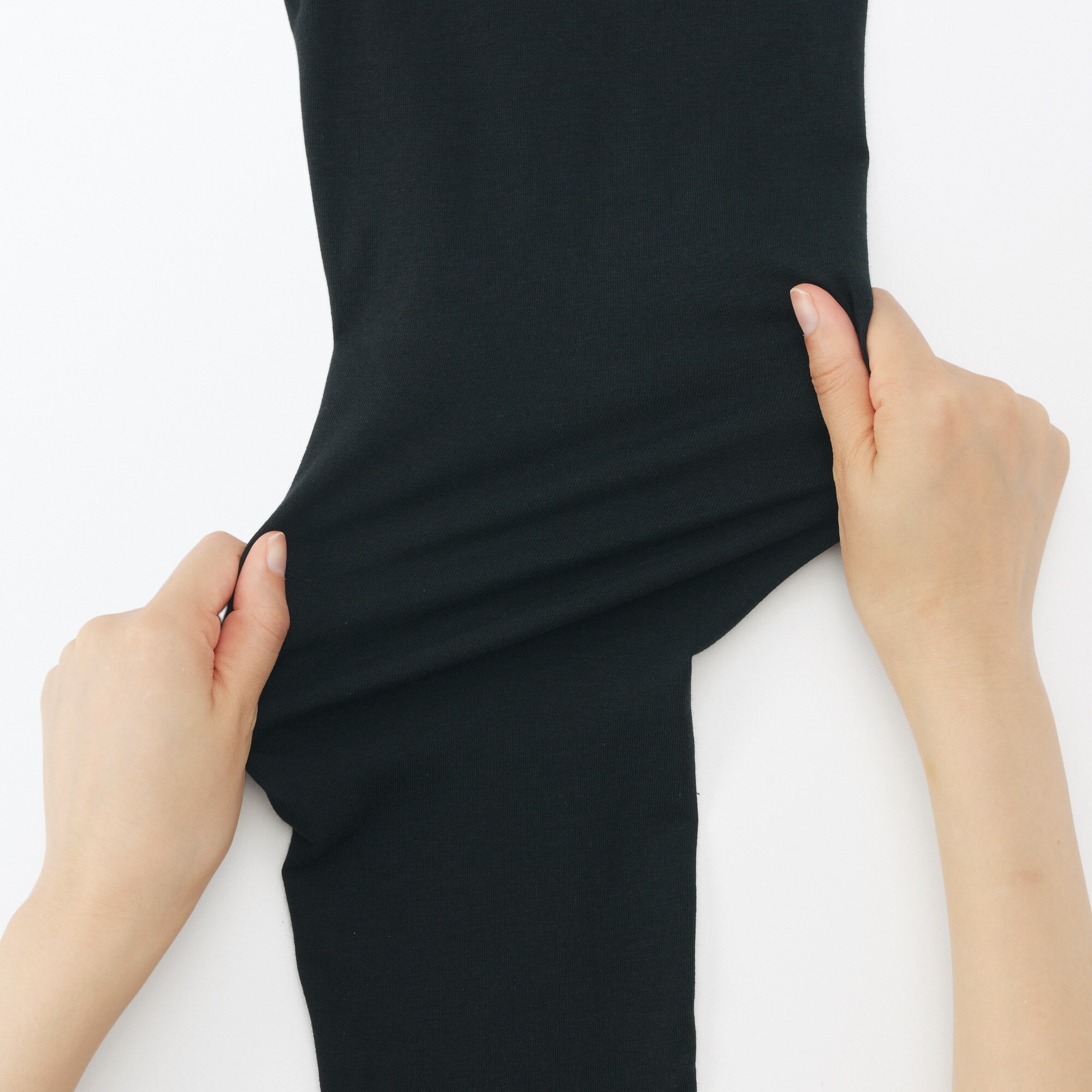 婦人　ストレッチ天竺編み　レギンス（七分丈）