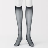 婦人　サポートタイプ・２０デニール　ひざ下丈ストッキング（３足組）